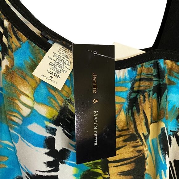 New Jennie & Marlis One Shoulder Top, size PL, feminine, multicolor, asymmetric - Picture 5 of 7